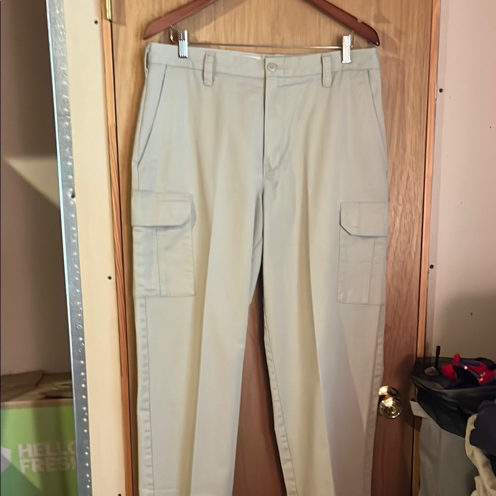 Men's Beige Cargo Pants